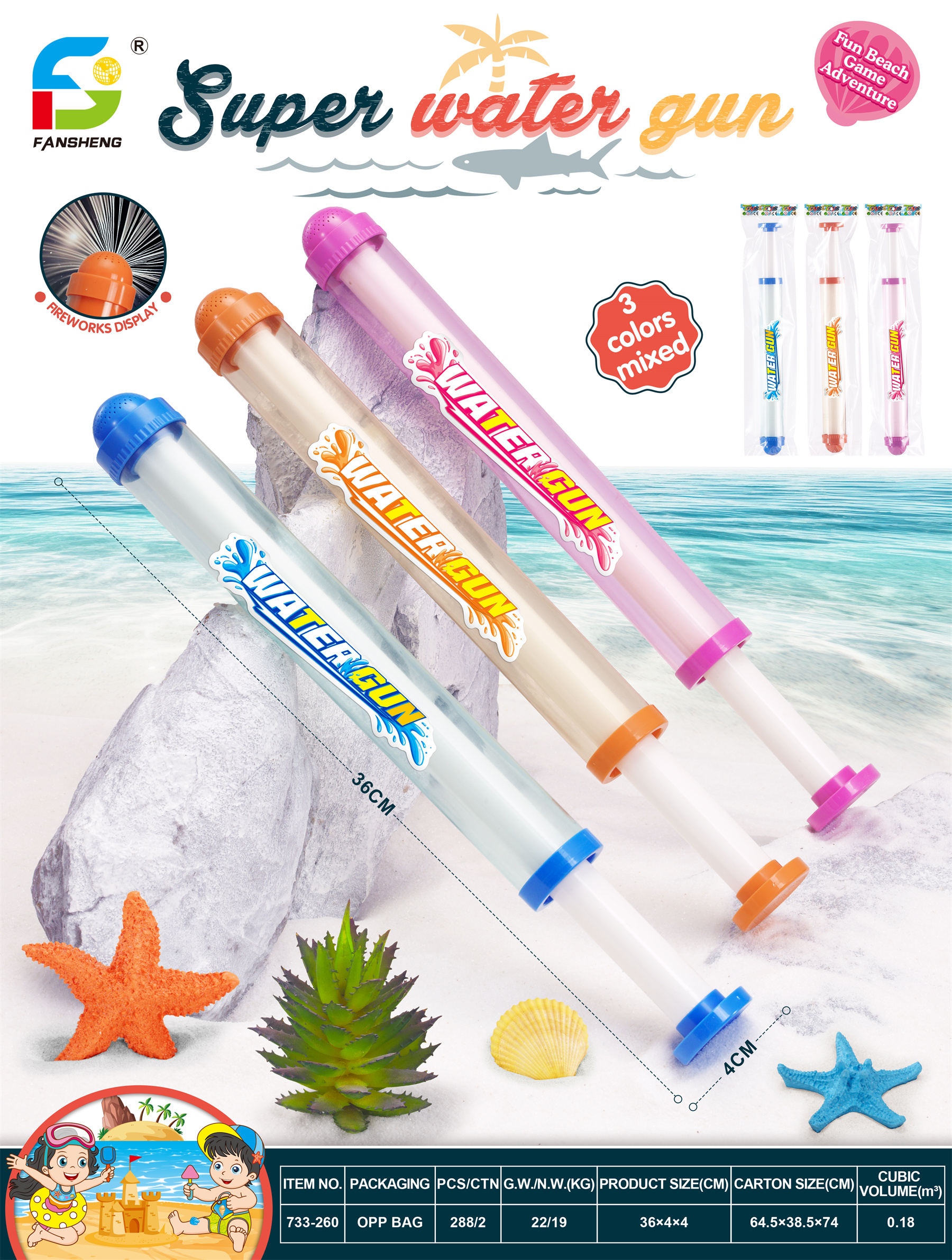 Fireworks water draw