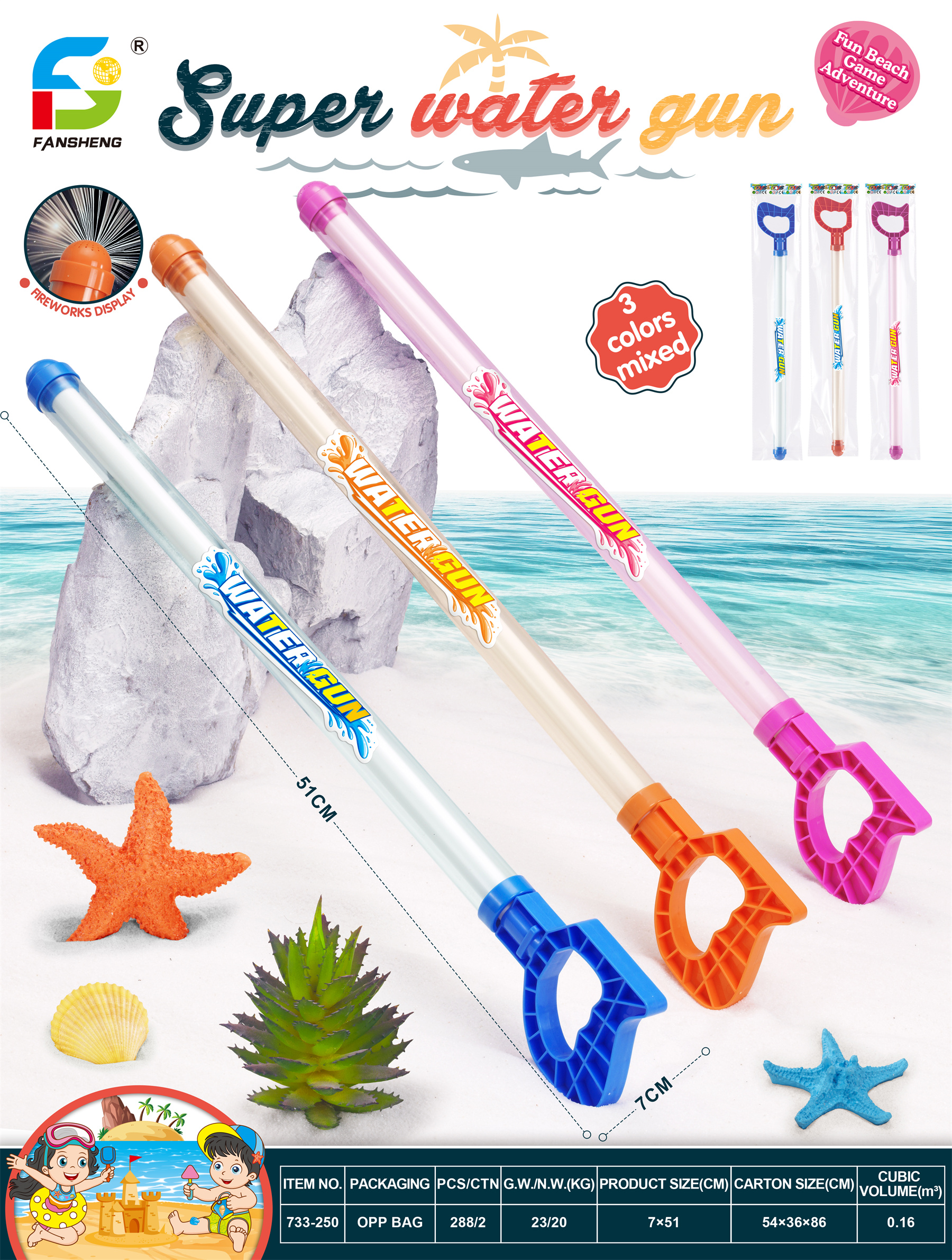 Fireworks water draw